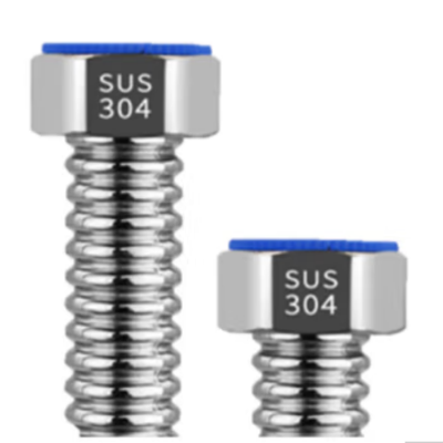 高杨茂诺 不锈钢波纹管(带螺帽)4分 10CM 根