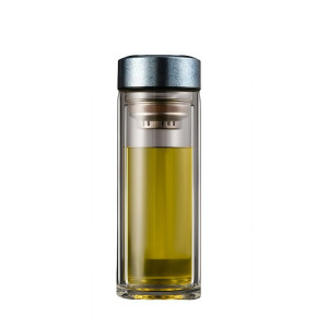 卫未来 双层玻璃杯纯钛茶杯 350ML 个