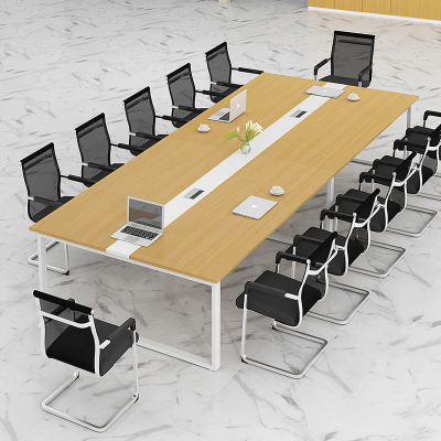 办公桌组合会议桌简约现代长条桌洽谈培训桌工作台