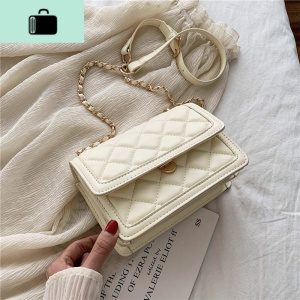 春夏小清新菱格链条包包女2020新款潮韩版百搭单肩斜挎时尚小方包NEW LAKE女士单肩包