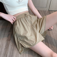 [2.5折价72.9元叠加优惠券]唐狮女脚口抽绳短裤夏季短裤女宽松休闲时尚休闲短裤女夏季