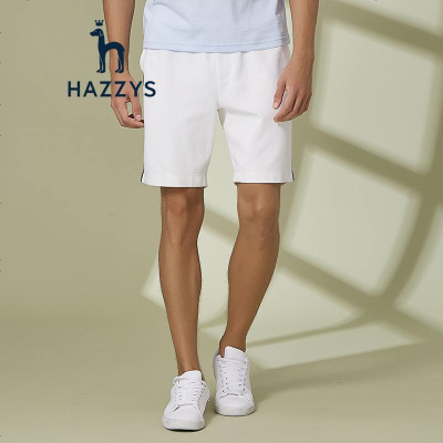 哈吉斯HAZZYS2019夏装新款短裤男时尚休闲简约舒适短裤ACDZP09BP47