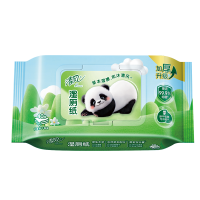 清风草本1层湿厕纸 40片6包一箱无香型柔软亲肤洁净体验