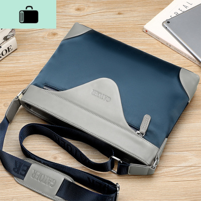 运动单肩包男士时尚小背包牛津布商务男包休闲斜肩包潮男斜挎包包NEW LAKE男士斜挎包