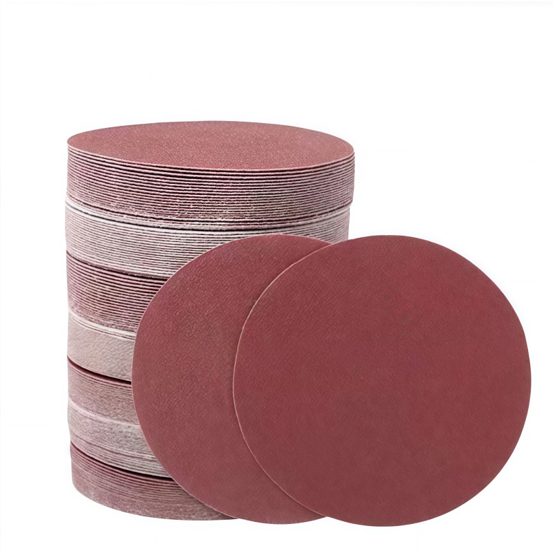 铁洋 背绒砂纸片 植绒砂纸片 4寸100mm 180目红砂 片
