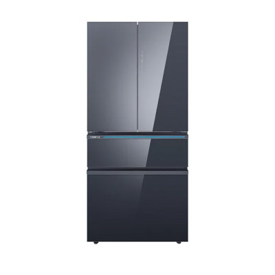 西门子曜岩黑526升多门冰箱KC82AA349C自动除霜变频一级能效钢化玻璃面板