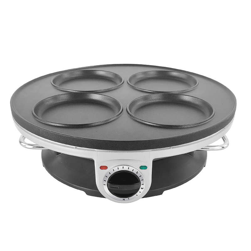 插电煎饼机电鏊子家用时光旧巷杂粮煎饼果子机烙饼机摊饼锅煎饼 银色4