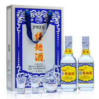 泸州老窖特曲60版 带杯礼盒 52度230ml*2瓶 浓香型白酒(白色礼盒)