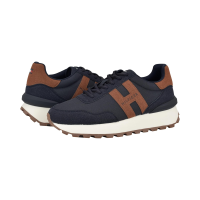 TOMMY HILFIGER环保再生材质休闲板鞋男低帮舒适圆头系带运动鞋