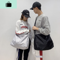 大容量短途旅行包女简约防水尼龙单肩包运动健身包潮男学生斜挎包NEW LAKE女斜挎包