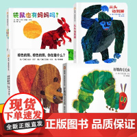 信谊绘本世界精选图画书全套4册艾瑞卡尔作品 宝宝起步走 袋鼠也有妈妈吗 好饿的毛毛虫 棕色的熊你在看什么2-3-6岁宝宝