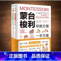 [正版]蒙台梭利早教训练全书方案+游戏全套2册 0-6岁儿童早教全书培养宝宝专注力训练幼儿思维开发书籍蒙特梭利家庭教育百
