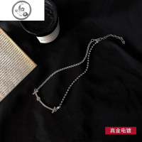 笑脸项链女choker颈链短款锁骨链网红潮人酷颈带项圈百搭脖子饰品 JiMi