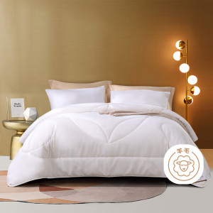 富安娜澳洲羊毛大豆抗菌冬厚被 203*229cm1500g(单位:床) 白色