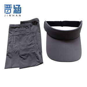 晋涵 帽子冰袖防晒两件套 灰色 /套