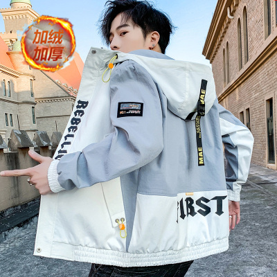 尊尚鸟(ZunshangniaO)2020秋冬连帽加绒加厚工装夹克棉外套男潮帅气潮流韩版潮牌休闲男装