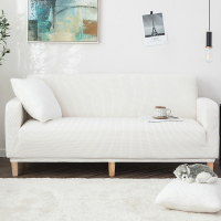 沙发套全包卍能套懒人全盖沙发罩四季通用沙发垫弹力罩布布艺一套 玉石白 XL[四人位长235-300cm以内]