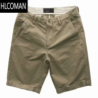HLCOMAN潮牌夏季休闲短裤男系皮带五分裤宽松直筒复古工装裤纯色运动中裤