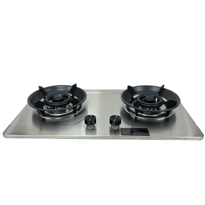 TJSTAR不锈钢面板168双灶高效节能台嵌两用燃气灶5.0KW大火力