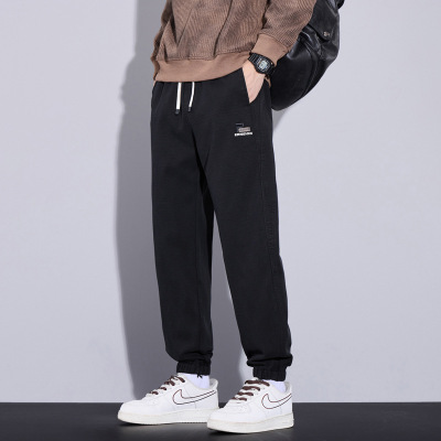 工厂好货男士秋季运动裤新款莱赛尔宽松潮流时尚百搭束脚休闲裤男