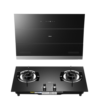 老板（ROBAM） 侧吸触控式挥手爆炒19立方大吸力吸油烟机燃气灶台嵌两用 烟灶套餐 CXW-200-27A3+9B17