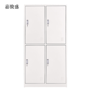 嘉骏盛加厚四门钢制更衣柜员工柜铁皮职工储物柜