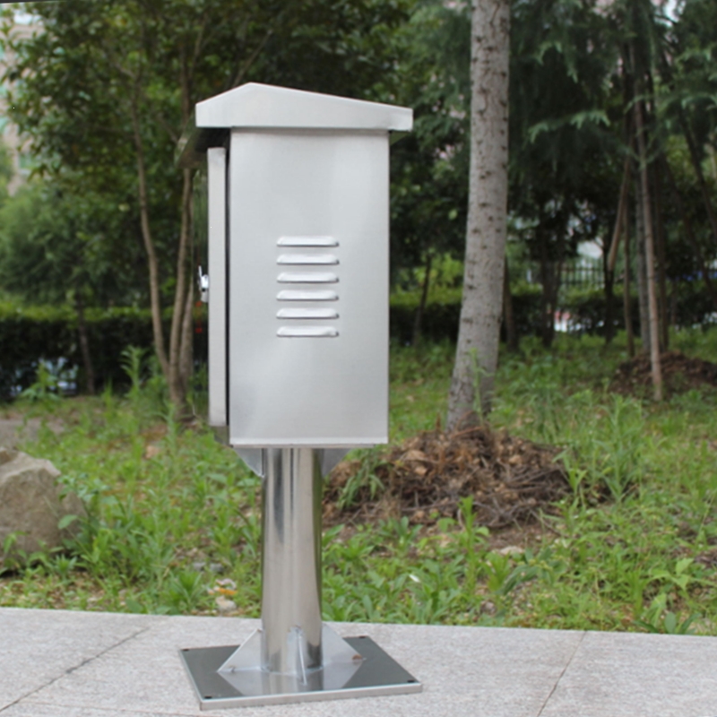 阿斯卡利室外不锈钢落地配电箱户外防雨水立柱充电桩布线箱控制电箱