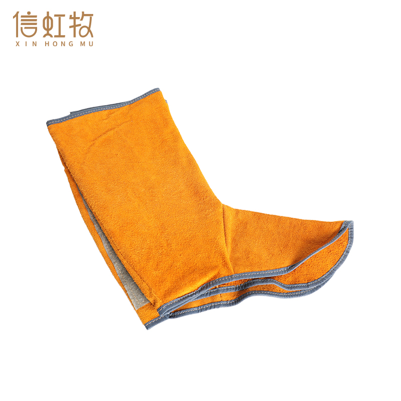 信虹牧 牛皮电焊护脚耐磨 33cm 双