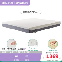 全友家居护腰记忆棉床垫主卧室家用双人床垫子加厚海绵床垫