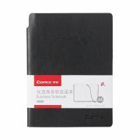 齐心 CK5851 优选系列软皮面本(宽行距) A5 98张 黑