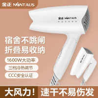 金正学生宿舍吹风机家用折叠电吹风酒店蓝光负离子大功率吹风筒