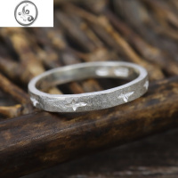 JiMiM.A+经典不规则简约星星十字戒指手工尾戒情侣对戒925银银欧美潮