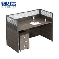 铭思达屏风工位直边单人位(含柜)套