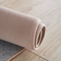 美帮汇简约现代垫子地垫珊瑚绒出租房改造卧室床边满铺客厅茶几地毯