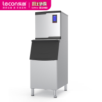 lecon/乐创 制冰机大型商用奶茶店设备 全自动小型冰块制作机方冰 250KG M2-SF138-156冰格 水冷