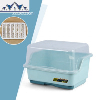 厨房置物架碗架晾放碗筷收纳盒沥水架收纳箱柜带盖家用洗碗碟架子 三维工匠