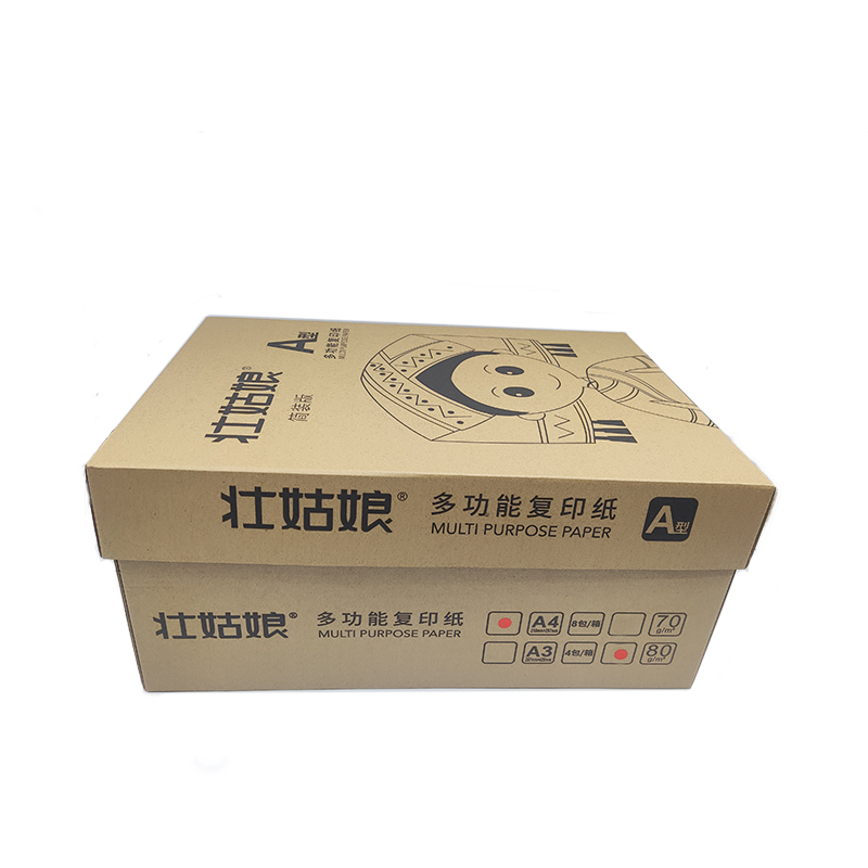 环保版壮姑娘A4 80g多功能复印纸 8包*500张