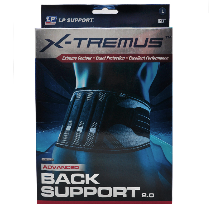 LP 运动护腰 举重健身背部保护运动腰带 双层加压 旗舰款 161XT 黑色