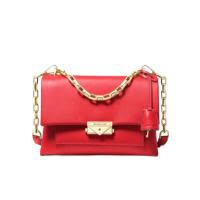 迈克·科尔斯(MICHAEL KORS)亮红色牛皮链条单肩包时尚翻盖手提斜