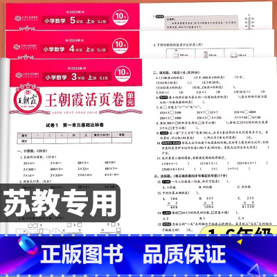 [苏教版丨全3册]数学+语文(人教版)+英语(人教PEP) 三年级上 [正版]24秋苏教版数学王朝霞单元活页卷小学生一二