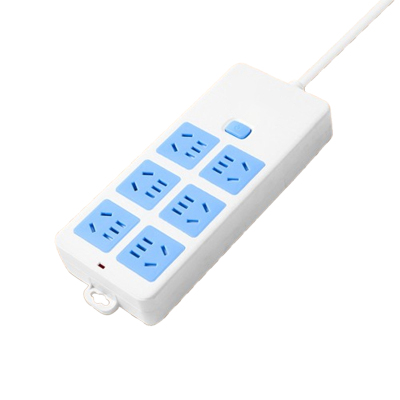 杰储 GS-207 5米 6插位 接线板 (计价单位:个) 蓝白色