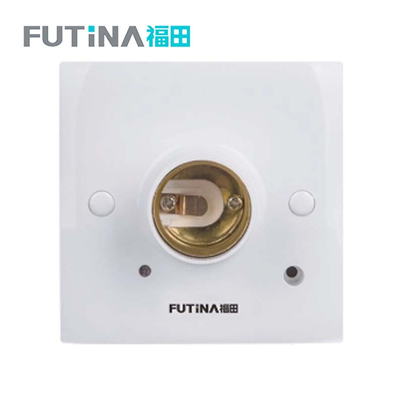 福田 声光控灯头灯座灯口 E27螺口底座直径86mm 个