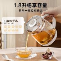 小熊(Bear)养生壶玻璃1.8升大容量智能煮茶器花茶壶 [无滤网] 12H长效保温
