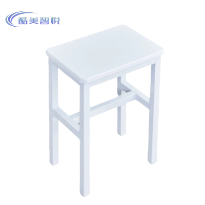 酷美智悦 圆角边方凳纯白色45*24*34cm KM-JZ349 个