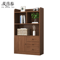 芙首泰木质书柜三层80*30*133cm台