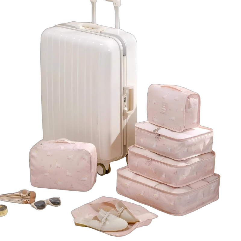 友鑫邦 旅行收纳袋衣物内衣裤防水六合一整理包出差便携行李箱分装袋 个