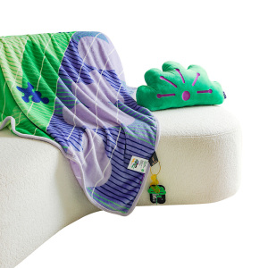 Z.M.N.(法国啄木鸟)松雪绒靠枕毯组合-萨姆格尔ZHB-0060