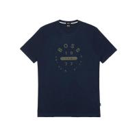 Hugo boss圆领徽标T恤男短袖百搭休闲时尚白色黑色彩色