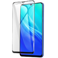 [买2送磨砂壳]轻万适用vivoz5钢化膜全屏黑色高清透明防摔贴膜VIVO手机保护膜全玻璃