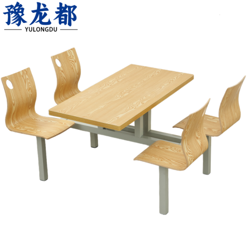 豫龙都食堂餐桌椅1.2m 套